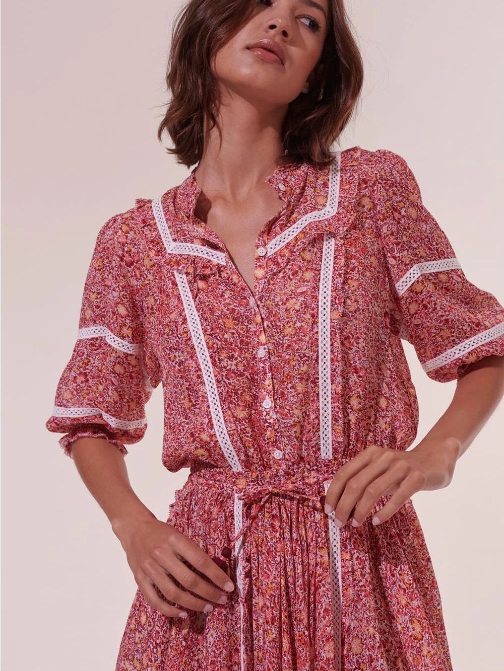 Poupette St. Barth Amanda Mayflower Mini Dress